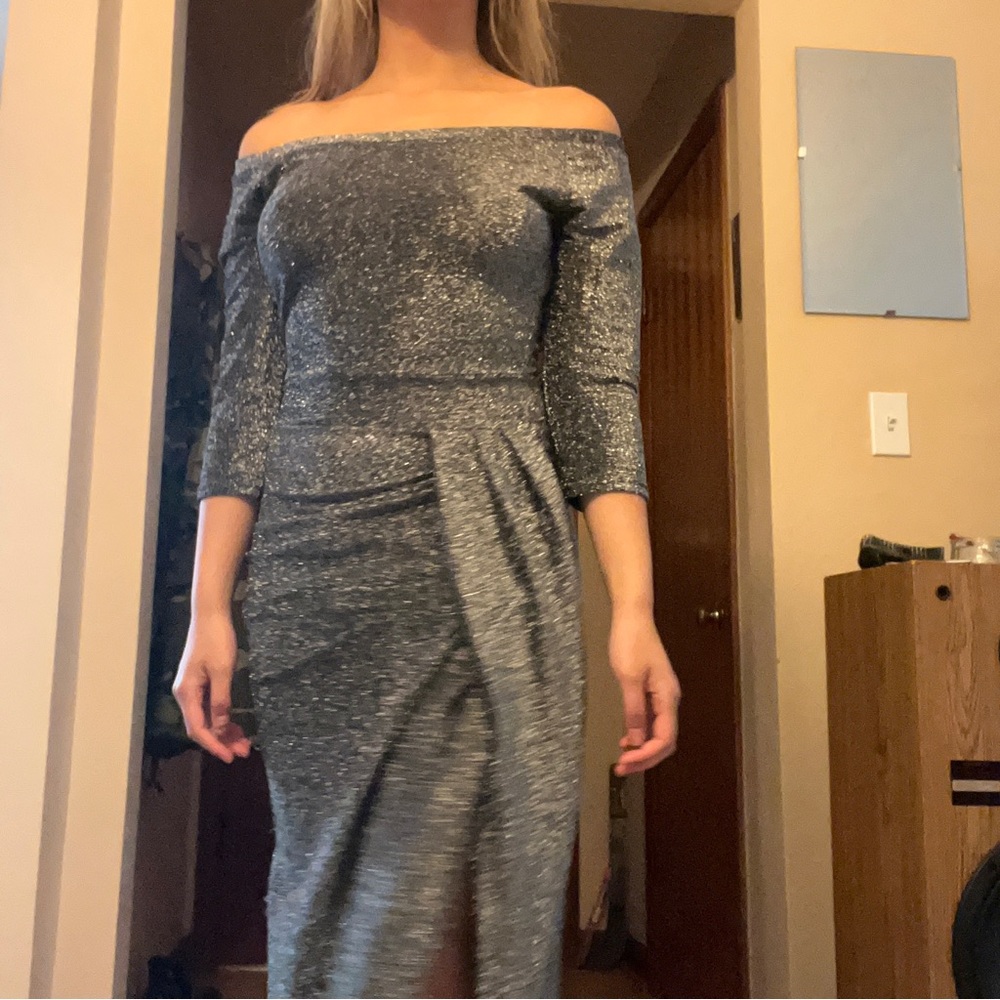 Beautiful sparkly dark gray dress